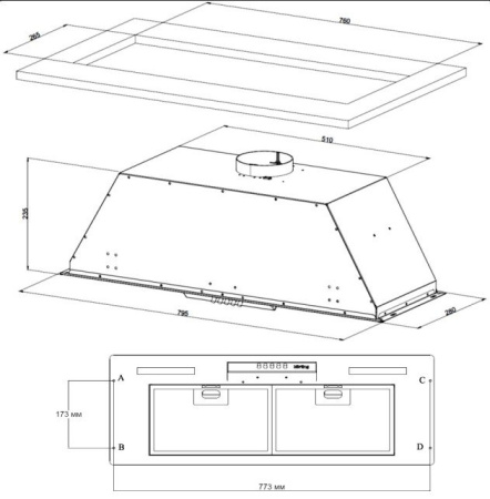 Вытяжка Korting KHI 9931 W