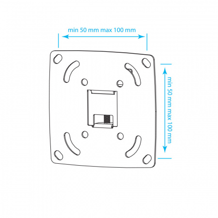 Кронштейн Kromax OPTIMA-100 black