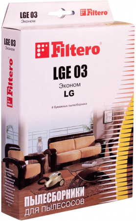 Пылесборники Filtero LGE 03 (4) Эконом