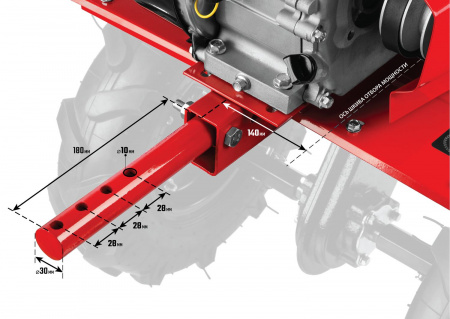 Мотоблок бензиновый Зубр МТБ-400