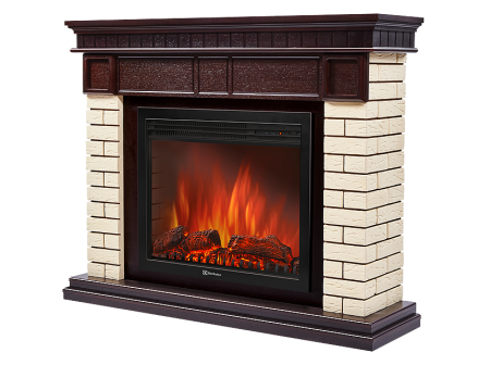 Портал Bricks 30 камень бежевый, темный дуб