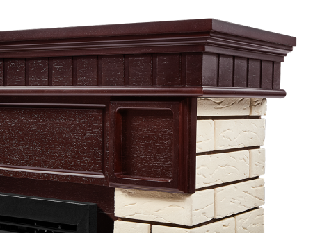 Портал Bricks 30 камень бежевый, темный дуб