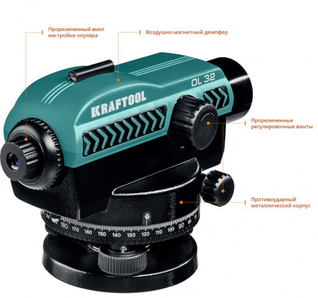 Оптический нивелир Kraftool OL-32, 34520
