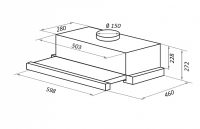 Maunfeld-TS-Touch-50-Glass-White Встраиваемая вытяжка Maunfeld TS Touch 50 Glass White