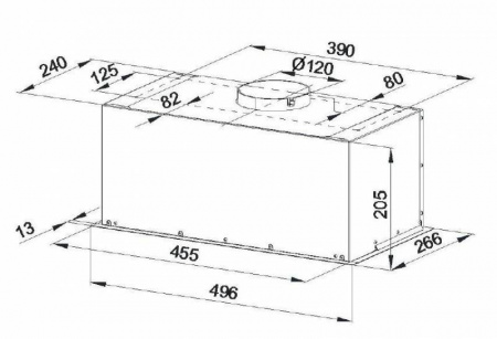 Кухонная вытяжка Konigin Flatbox Black 50