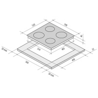 Варочная панель Krona ACCORDO 60 BL