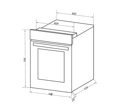 Шкаф духовой электрический Maunfeld EOEC516W