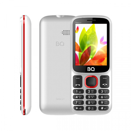 Сотовый телефон BQ 2440 Step L+, White+Red