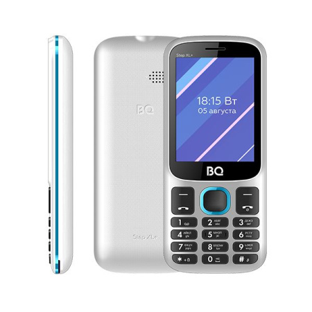 Сотовый телефон BQ 2820 Step XL+, White+blue