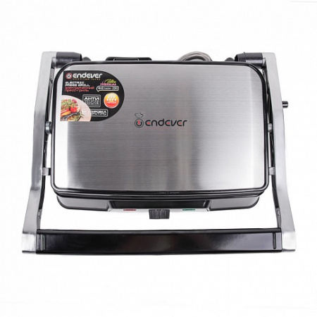 Гриль электрический Endever Grillmaster 220 черный/металлик