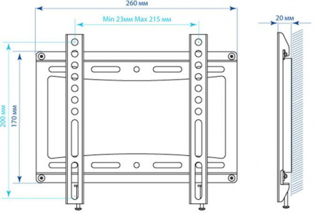 Кронштейн Kromax IDEAL-5 White