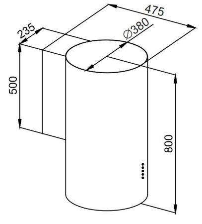 Вытяжка Maunfeld LEE WALL (C) 39 BLACK