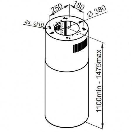 Вытяжка Maunfeld LEE ISLA 39 BLACK