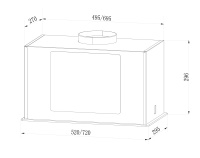 Lex-GS-BLOC-G-600-WHITE Вытяжка Lex GS BLOC G 600 WHITE