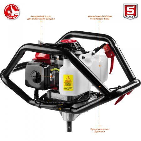 Мотобур (бензобур) со шнеком Зубр МБ2-300 Н