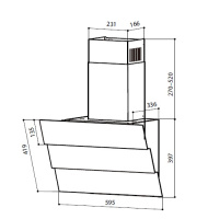 Lex-RIO-GS-600-BLACK Вытяжка Lex RIO GS 600 BLACK