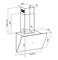 Вытяжка Lex PLAZA GS 600 WHITE