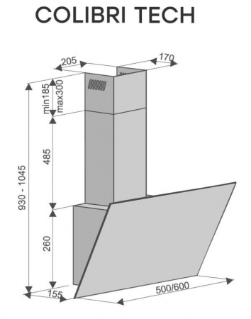 Вытяжка Konigin Colibri Tech White 50