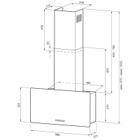 Krona-CLEMENTINA-600-black-S Вытяжка Krona CLEMENTINA 600 black S