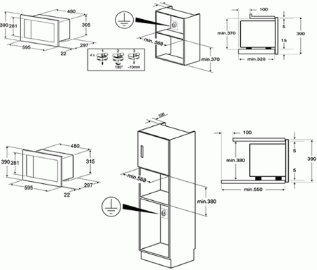 Микроволновая печь встраиваемая Smeg FMI320X2