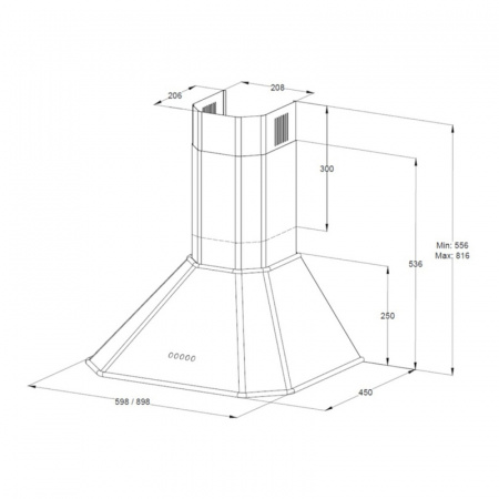 Вытяжка Korting KHC 6839 RGB