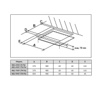 Korting-HGG-9987-CTN-FLC Варочная панель газовая Korting HGG 9987 CTN FLC