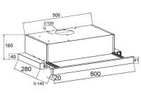 Вытяжка Lex HUBBLE 600 BLACK