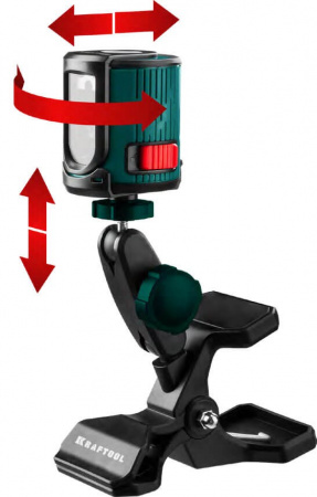 Универсальный шарнирный держатель-клипса Kraftool MM2