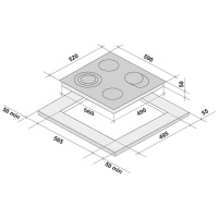Варочная поверхность Krona BRILLARE 60 BL