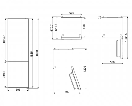 Холодильник Smeg FC18EN4AX