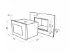 Микроволновая печь встраиваемая Maunfeld MBMO.20.1PGB