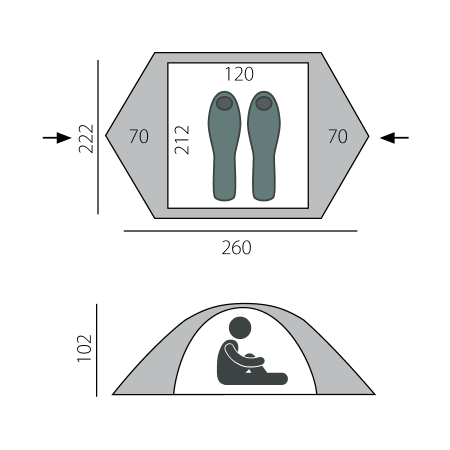 Палатка BTrace Spin 2, 4-21692