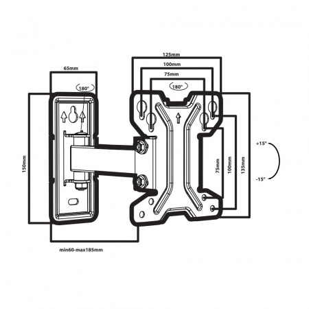 Кронштейн Tuarex ALTA-108 Black