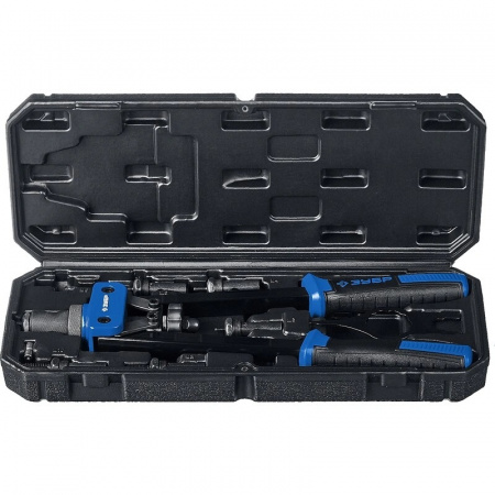 Заклепочник двуручный для резьбовых заклепок в кейсе Зубр Р-М10 31056