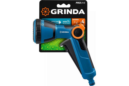 Пистолет поливочный двухкомпонентный Grinda PROLine X-S 429165 с регулятором напора