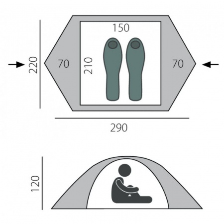 Палатка BTrace Point 2+