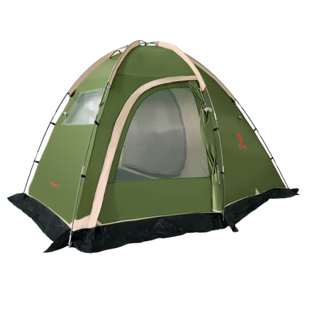 Палатка BTrace Dome 4 (140+225*260*205) Зеленый 4-19009