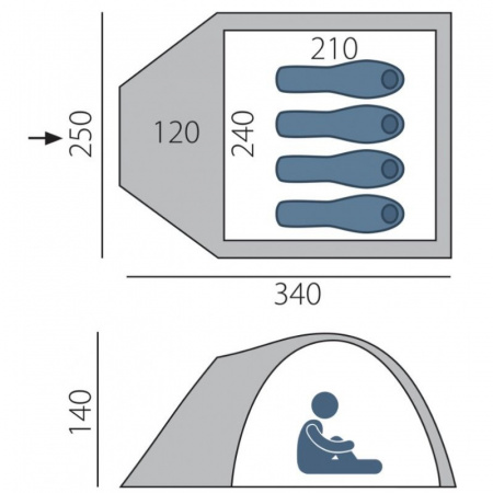 Палатка Arten Vega 4