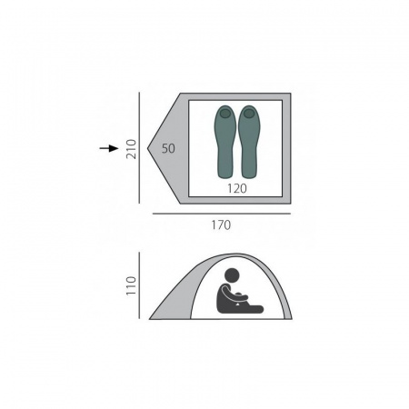 Палатка Arten Walk 2