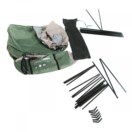 Тент-шатер BTrace Highland (370*430*225) Зеленый/Бежевый 4-25366