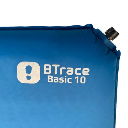 Коврик самонадувающийся BTrace Basic 10, 198*63*10см Синий 4-25403