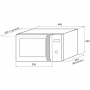 Микроволновая печь Krona QUANTUM 44 WH/IX