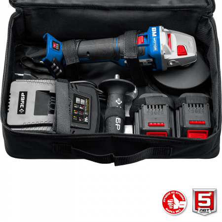 Угловая шлифовальная машина бесщеточная Зубр AB-125-42