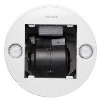 Кухонная вытяжка островная Konigin Fury White 31