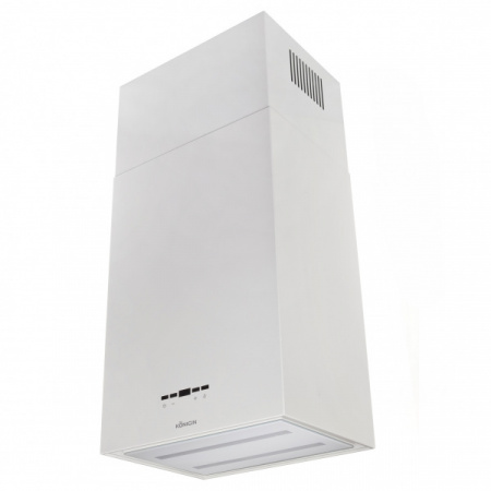 Кухонная вытяжка островная Konigin Geometry White/White Glass