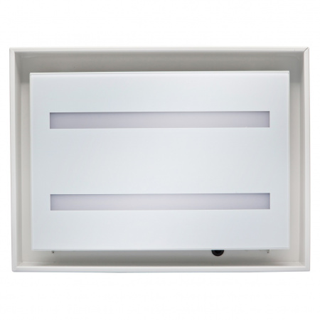 Кухонная вытяжка островная Konigin Geometry White/White Glass