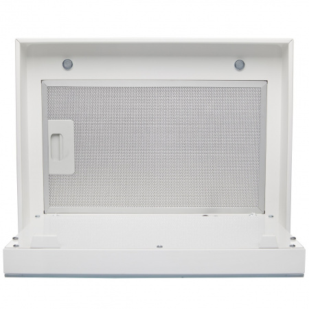 Кухонная вытяжка островная Konigin Geometry White/White Glass