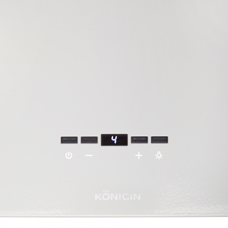 Кухонная вытяжка островная Konigin Geometry White/White Glass