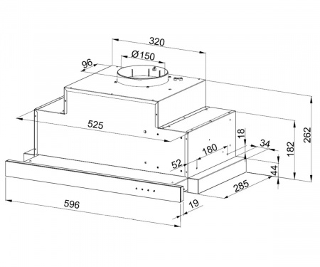 Кухонная вытяжка телескопическая Konigin Rumina White 60