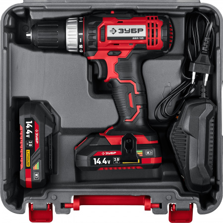 Дрель-шуруповер Зубр Мастер ДШЛ-145-22 в кейсе